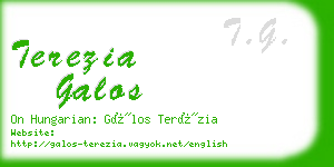 terezia galos business card